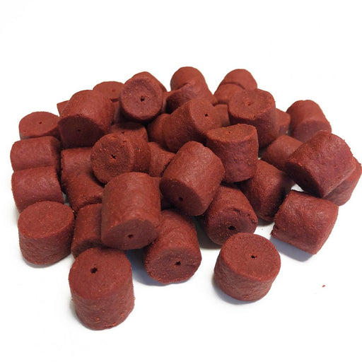 14mm pre drilled Coppens pellets made with shrimp and krill ideal for carp barbel fishing
