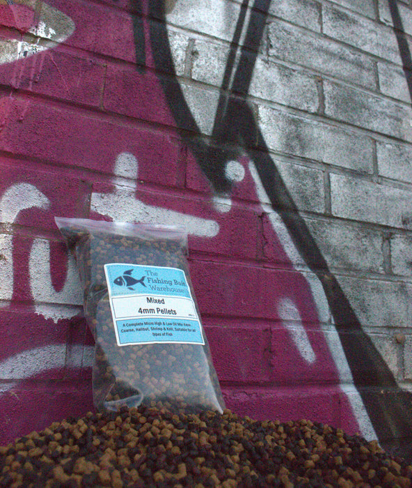 4mm mixed fishing pellets made from halibut shrimp krill and carp pellets pond food
