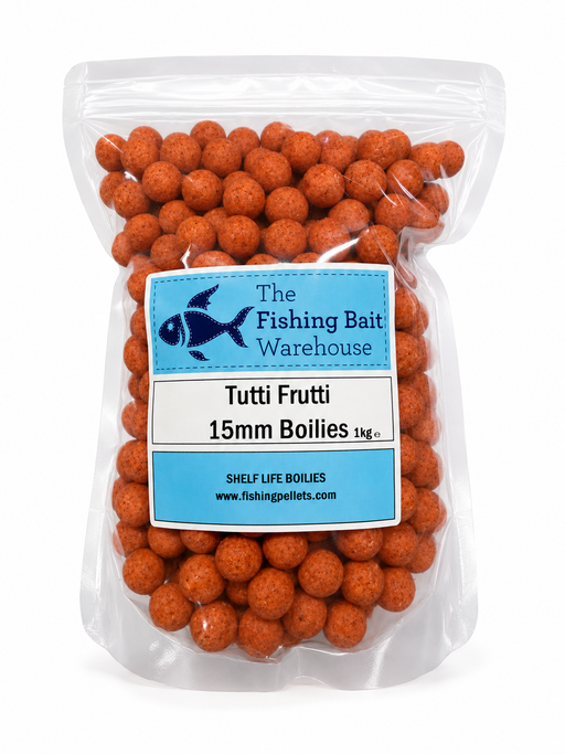 Fishing Bait Warehouse Tutti Frutti 15mm Shelf Life Boilies 1kg