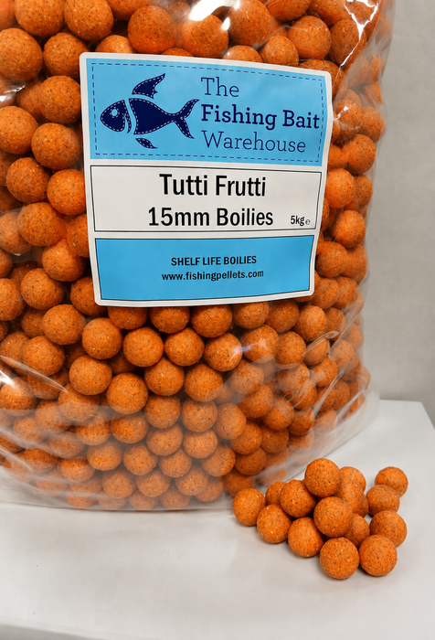 Tutti Frutti Boilies 15mm Shelf Life – 5kg Carp Fishing Bait